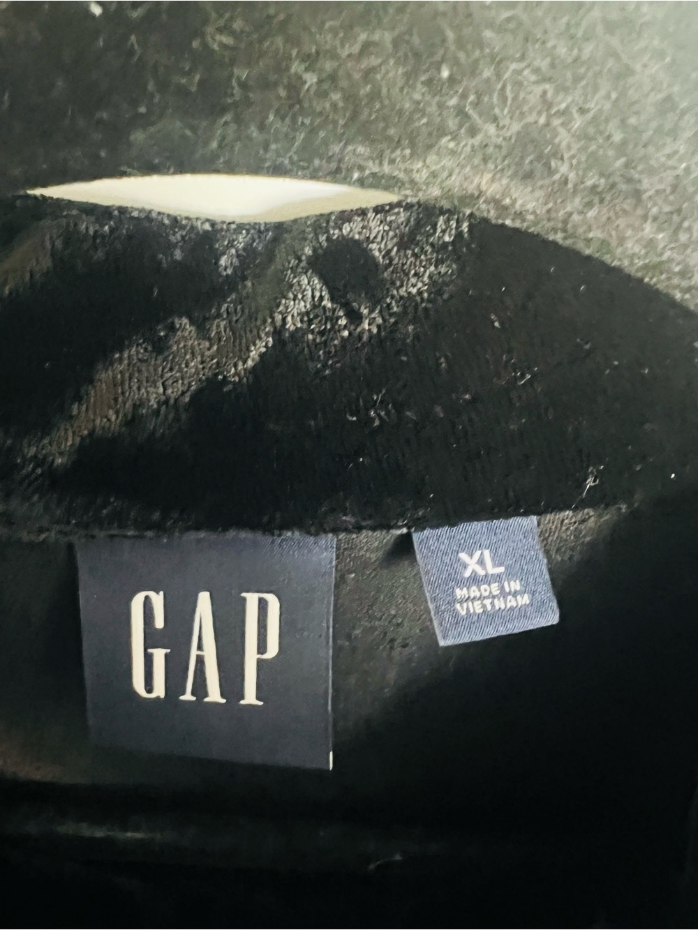 GAP Black Velvet Puff-Sleeve Mini Dress - Picture 5 of 8